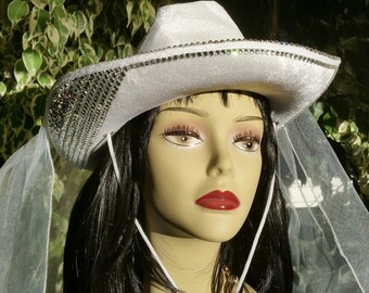 Bling Hats, Bridal Hats, Wedding, Bachelorette, Swarovski, Cowboy Hats, Cowboy Bling, Crystals, Sparkle, Bridal,