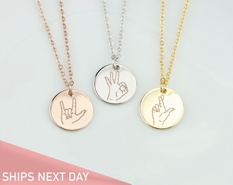 I Love You Necklace Etsy