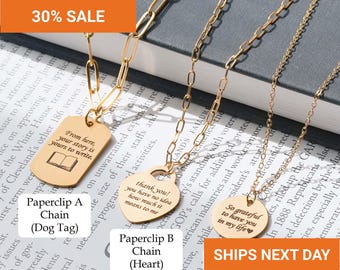 Custom Message Necklace, Custom Quotes Necklace, Custom Engraving Necklace, Text Necklace, Inspirational Quote, Gift For Her, FN-188