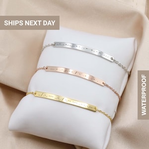 Morse Code Bracelet, Custom Hidden Message Bracelet, Secret Message, Morse Code Jewelry, Secret Code, Sister Bracelet,Couples Bracelet,FB-26