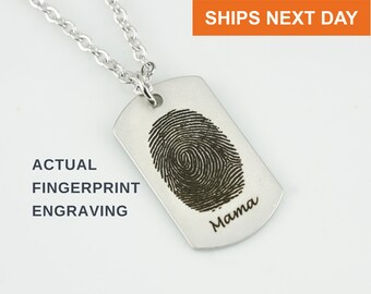 Fingerprint Jewelry for Men - Etsy