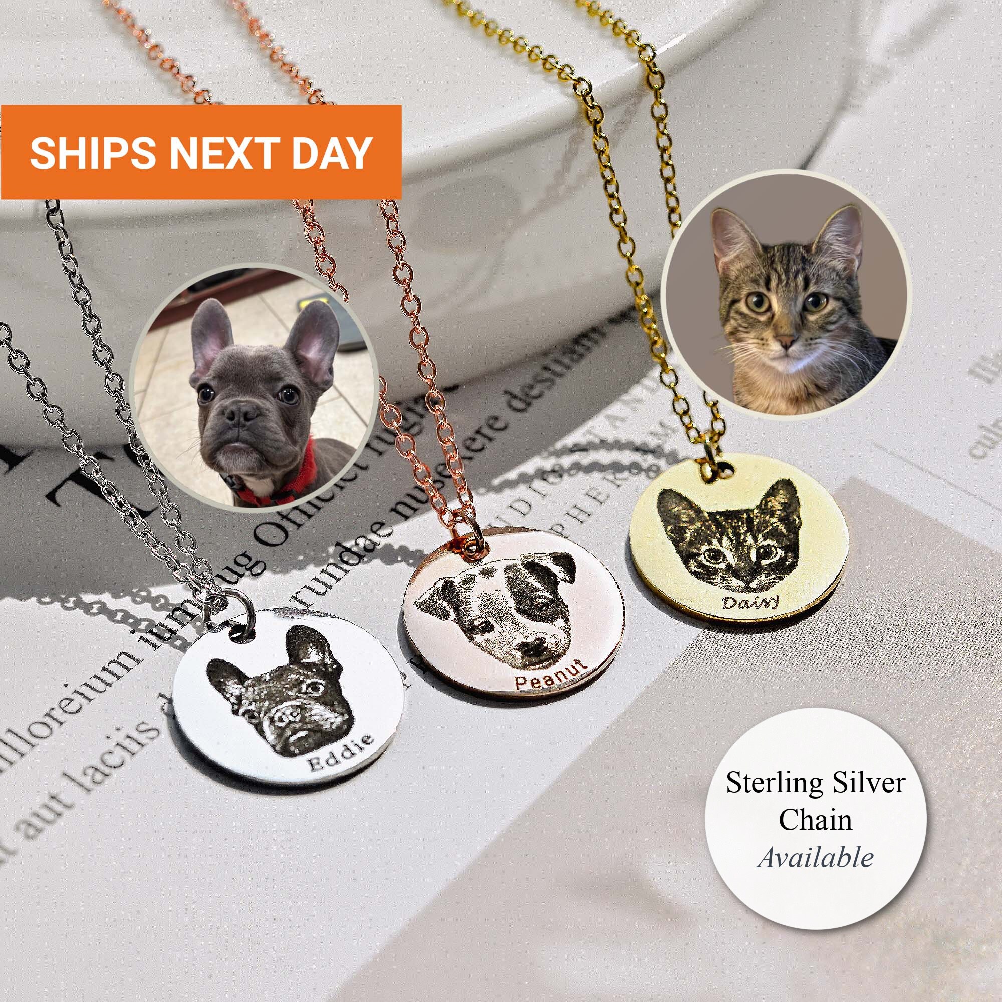 Personalized Pet Photo Heart Necklace Custom Dog Picture Memorial Jewelry  Gifts | eBay