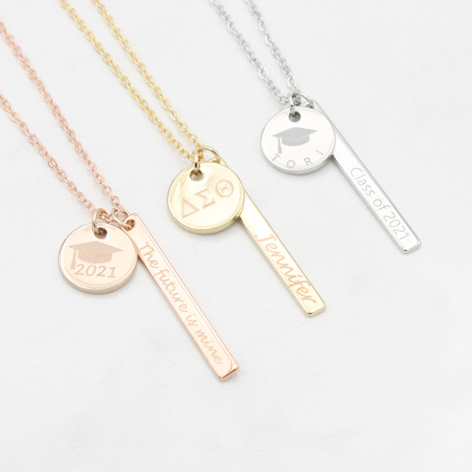 Graduation Necklace For Her Custom Graduation Gift College Etsy