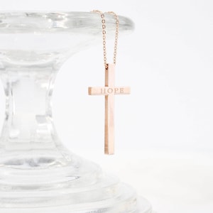 Christian jewelry, cross necklace, Christian necklace, Bible verse, personalized, Baptism gift, Christian gifts, cross necklace women, Catholic, pendant necklace, gift for her, gifts for mom, necklaces for women