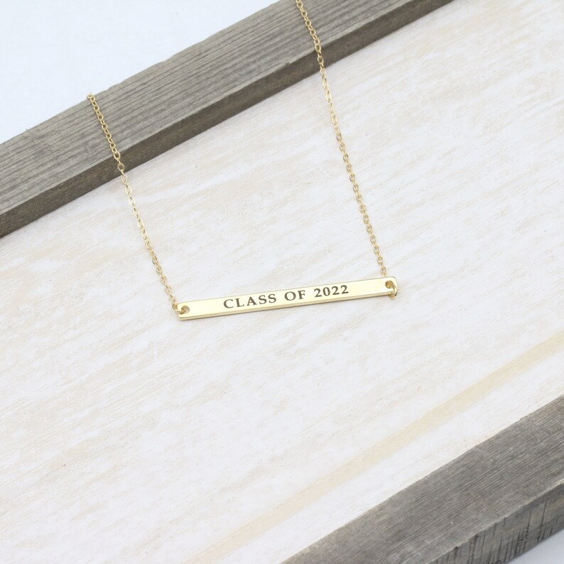 graduation necklace	graduation gifts	niece graduation	gift for her	grad gift	congratulations gift	personalized jewelry	personalized gifts	high school grad	congrats grad	engraved necklace	2022	middle school grad