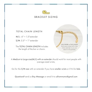 a bracelet with a chain extending from the clasp to the bracelet itself.