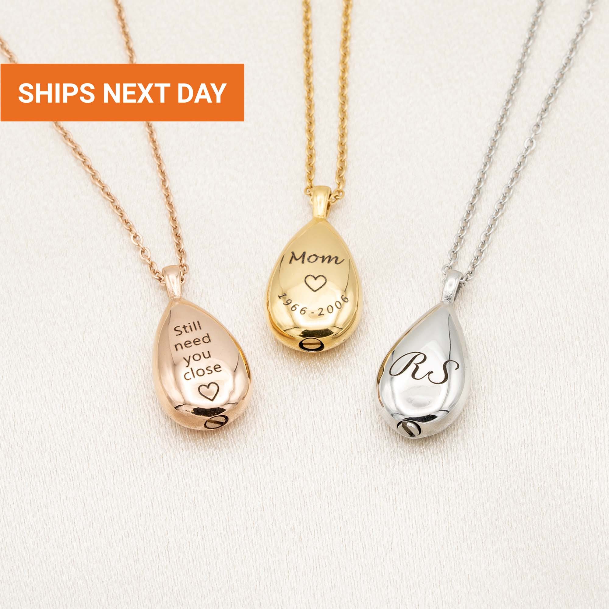 Customized urn necklace clearance