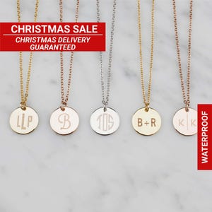 Elegant Custom Monogram Necklace Sterling Silver · Initial Necklace · Monogram Letter Necklace · Custom Jewelry · FN-108