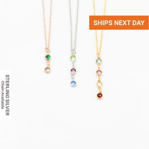Collier arbre généalogique avec pierre de naissance, collier personnalisé pour maman, cadeau pour grand-mère, FN-111