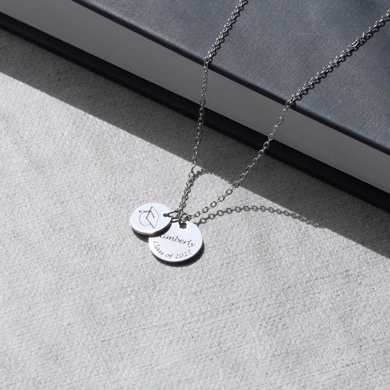 Custom Graduation Necklace Gift, Customized High School Grads Gift for Girls College, Graduation Class of 2026, FN-09 image 5