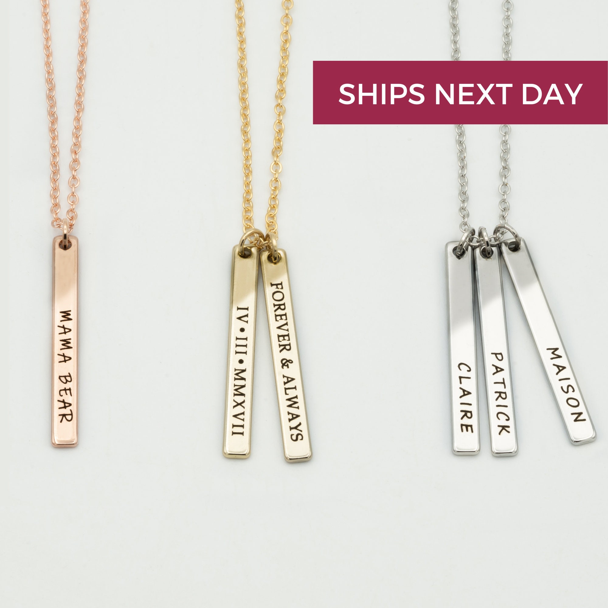 etsy necklaces personalized 
