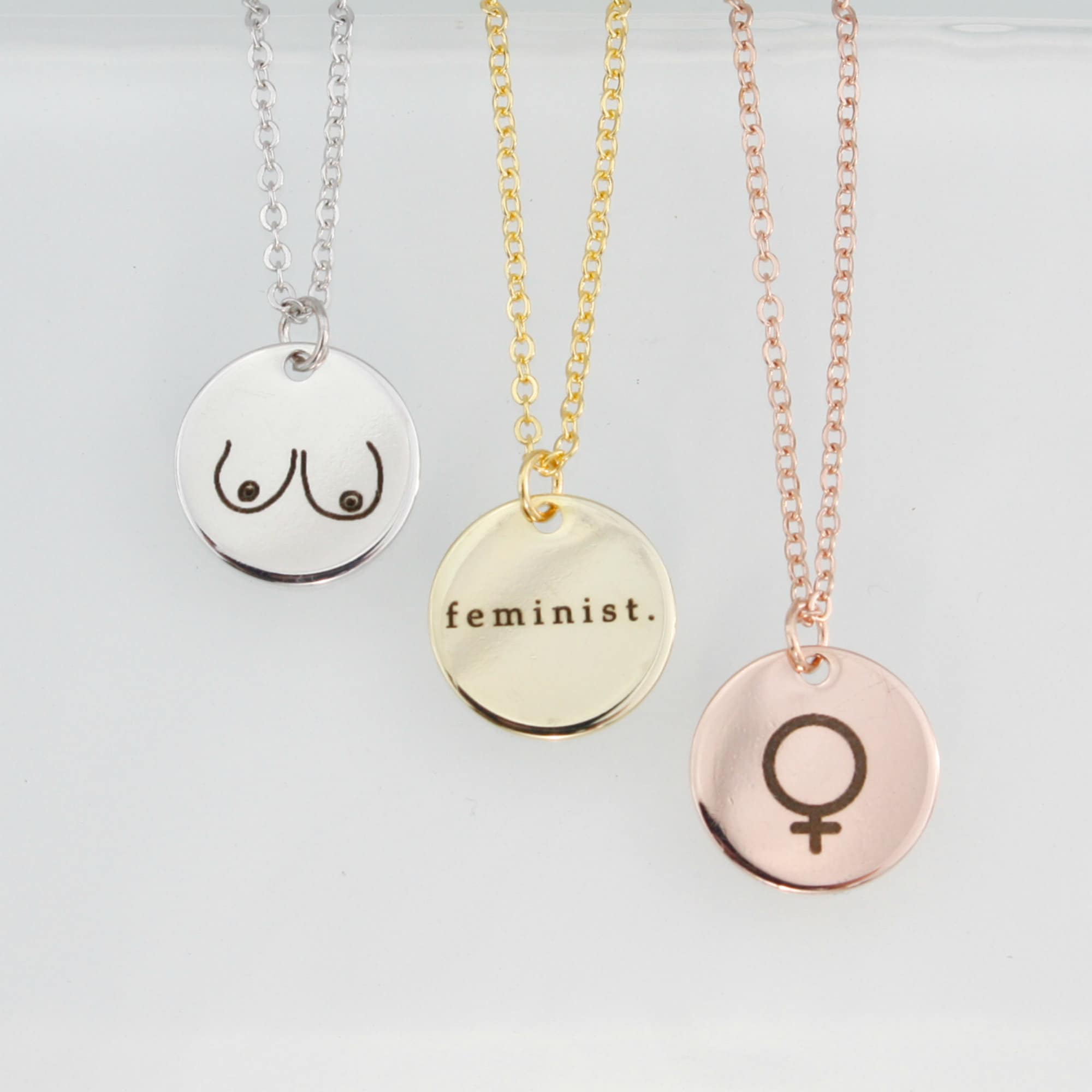Women Empowerment Necklace Feminist Necklace Women Inspiration Etsy