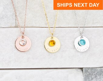Mom Necklace Birthstone - Etsy