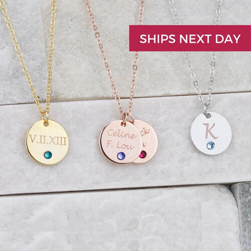 Custom Necklace Birthstone Jewelry 