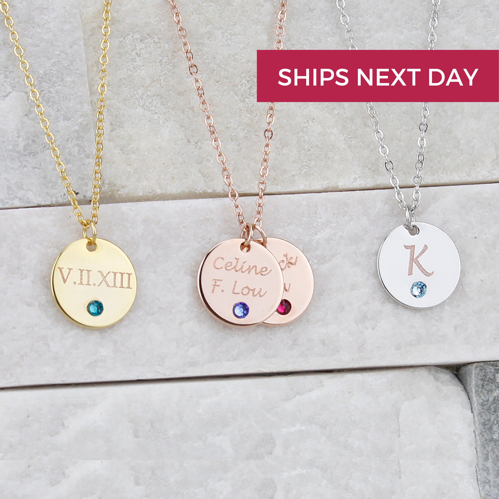 Custom Necklace Birthstone Jewelry 