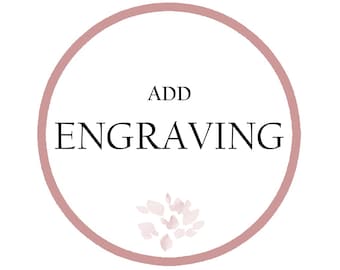 Add a Engraving on Orders for FROMMoMo Customers
