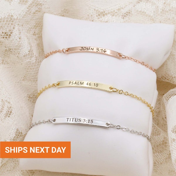 Bible Verse Bracelet Buy Online Etsy