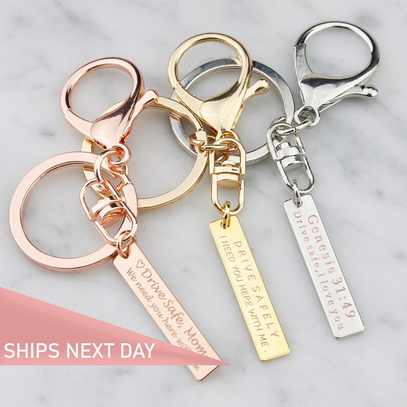 Drive Safe Keychain Custom Keychain for Men New Driver Gift Etsy