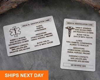 Wallet Medical Id Card