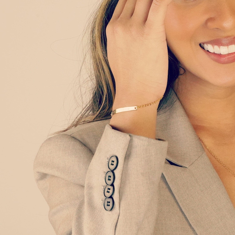 Pulsera con coordenadas personalizadas, coordenadas GPS grabadas, resistente al agua, regalo para personas que viajan a larga distancia, regalo de aniversario para novia, FB-20 imagen 2
