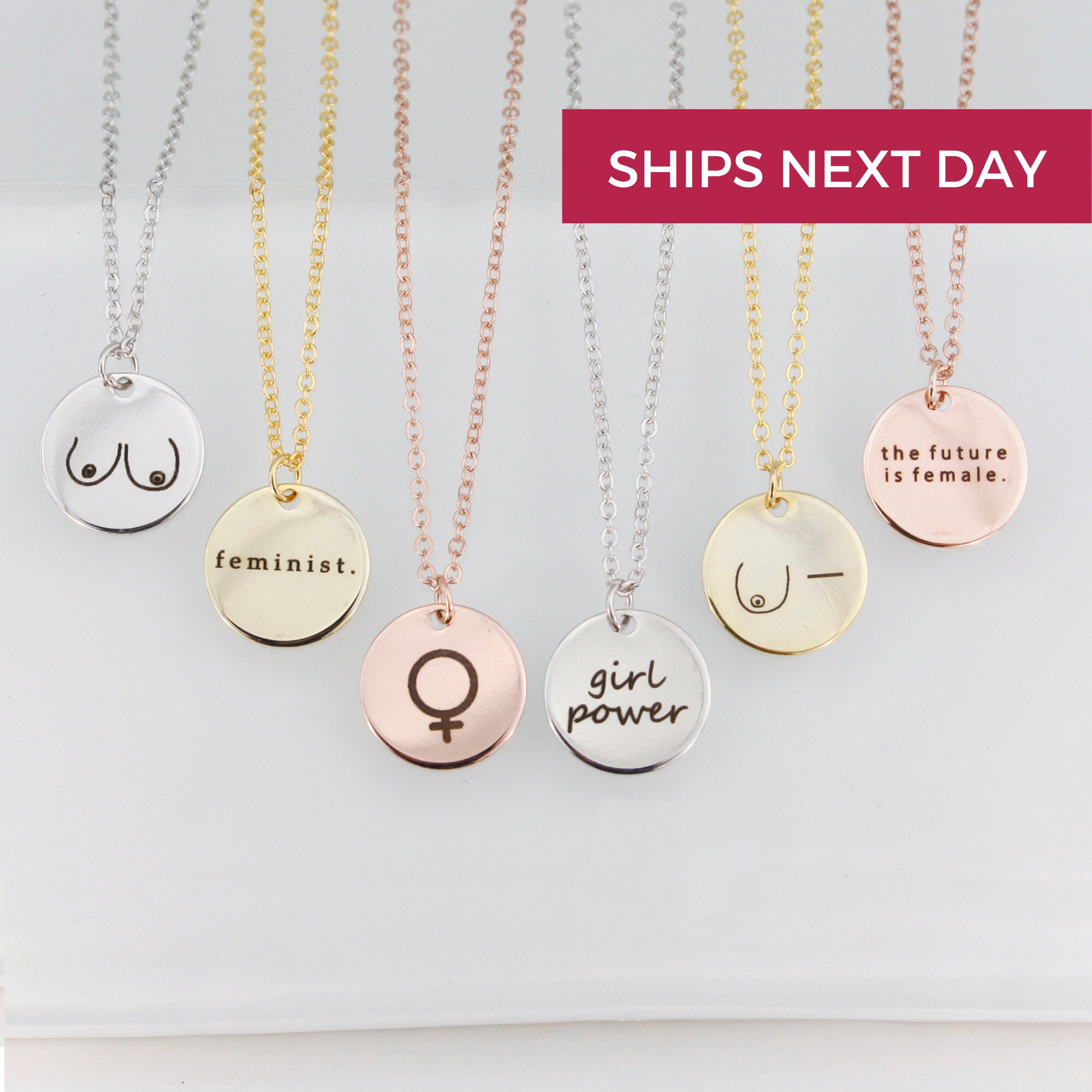 Women Empowerment Feminist Necklace 