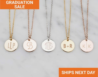 Minimalist Custom Monogram Necklace · Initial Necklace · Monogram Letter Necklace · Custom Jewelry · FN-108