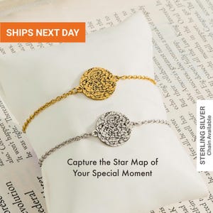Benutzerdefinierte Sternenkarte Armband nach Datum, Gravur personalisierte Nachthimmel Armband, tolles Geschenk für Mama, Erinnerungsarmband, Geburtstagsarmband, FB-65