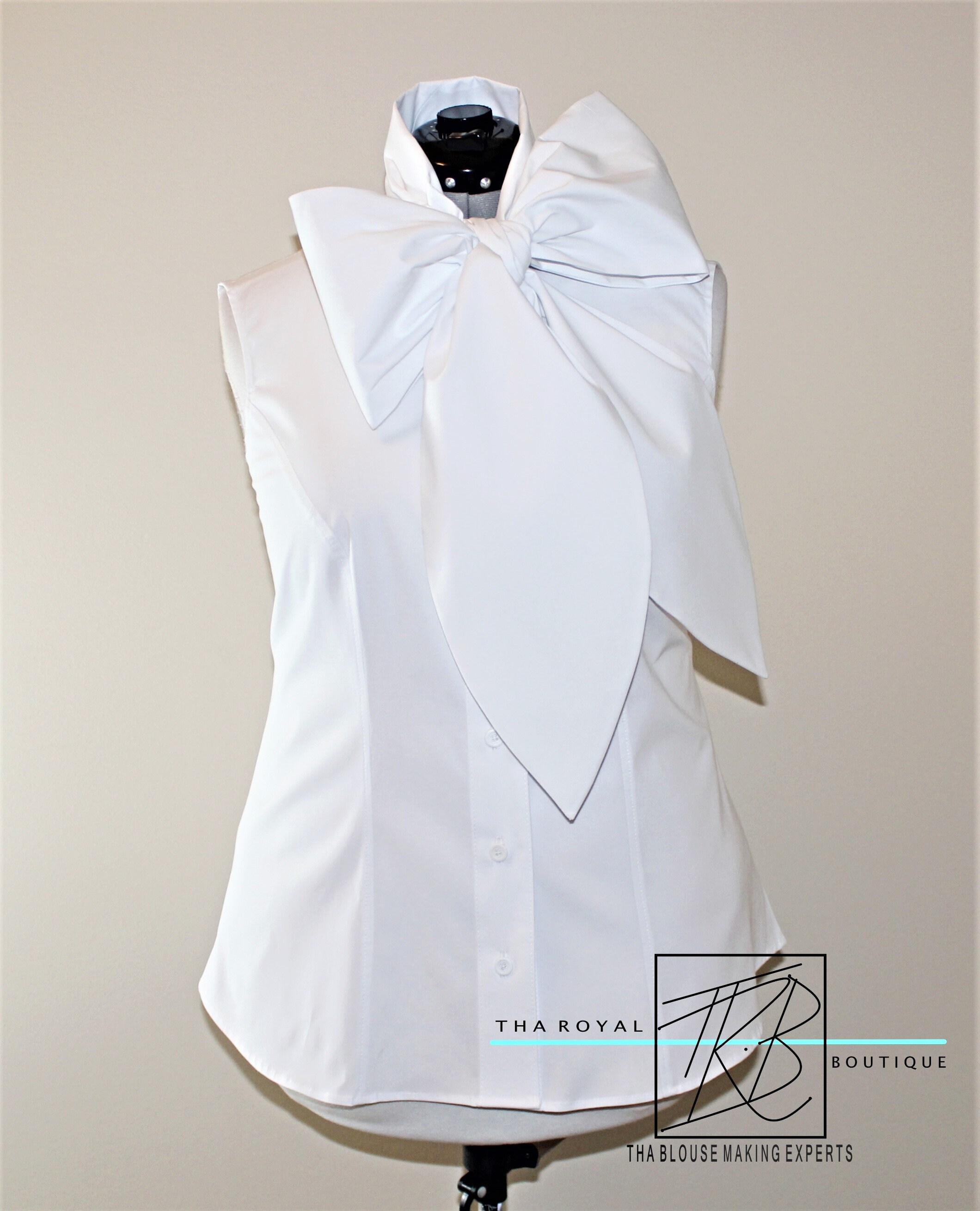 Wide Sleeve Bow Blouse Dark Brown