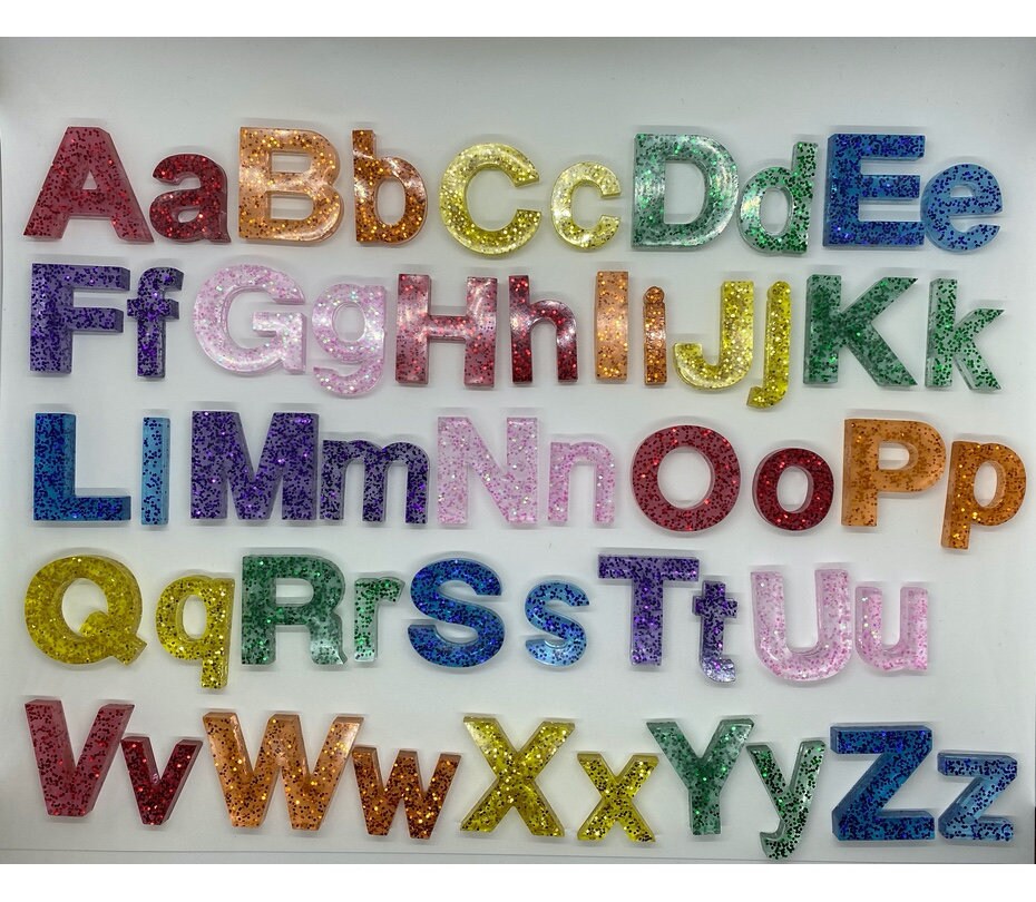 Rainbow Alphabet & Number Set | Etsy