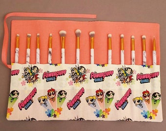 Cute Early 2000s Makeup brush roll holder