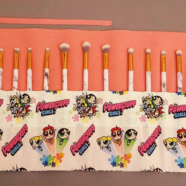 Cute Early 2000s Makeup brush roll holder