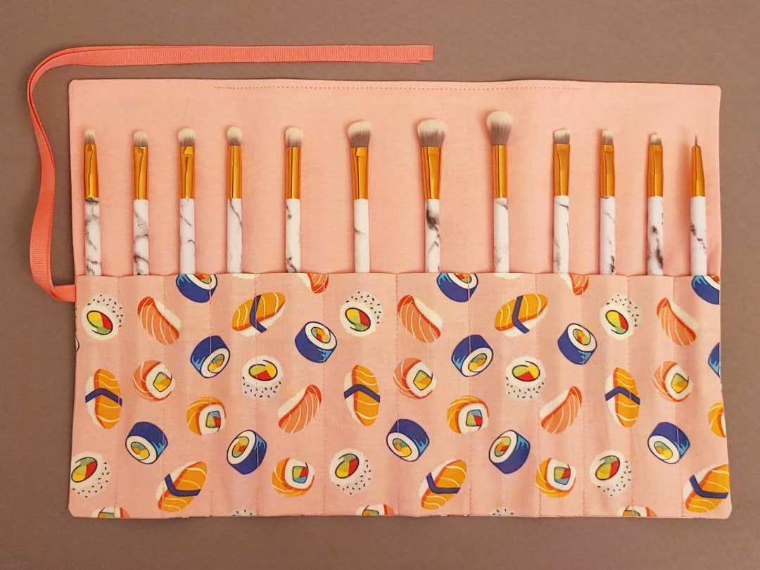 Sushi Lover's Makeup Brush Roll Holder Etsy