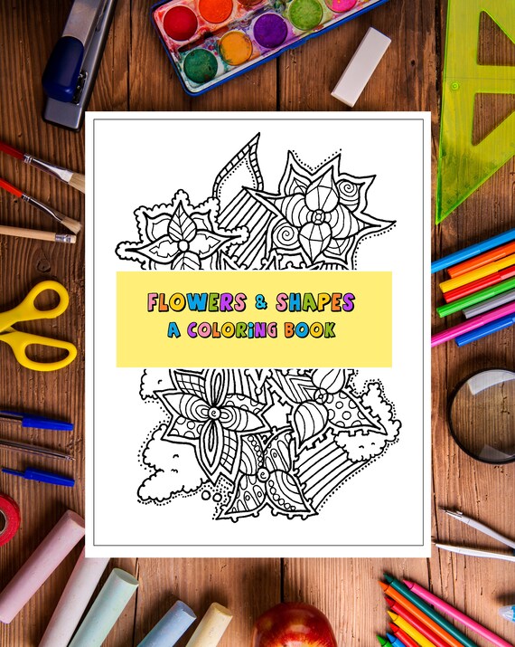 Download Adult Coloring Book Printable Instant Download Pdf 30 Etsy