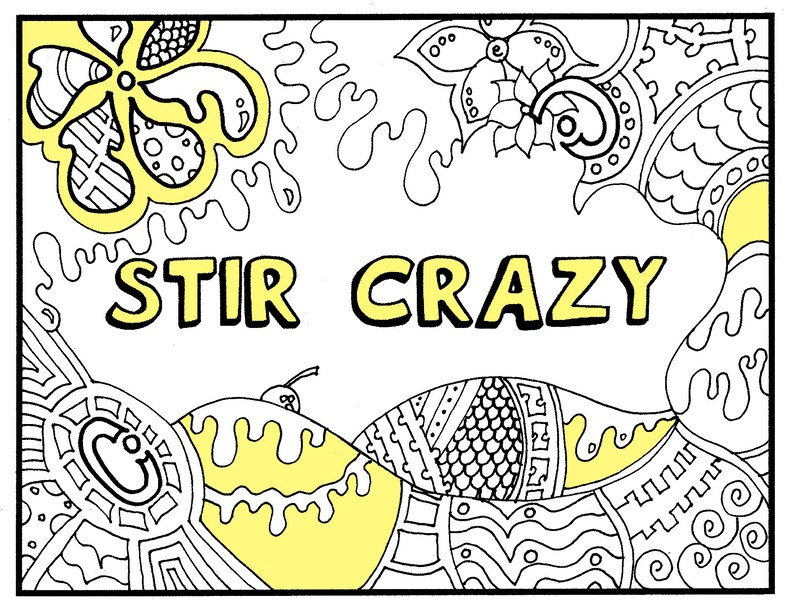 Download The Quarantine Coloring Book Adult Coloring Book PDF. | Etsy