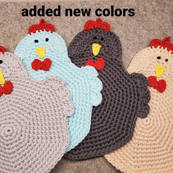 Swanky Chicken Trivet in New Muted Colors