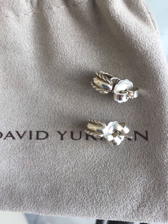 David Yurman Small Diamond Hoop | Etsy