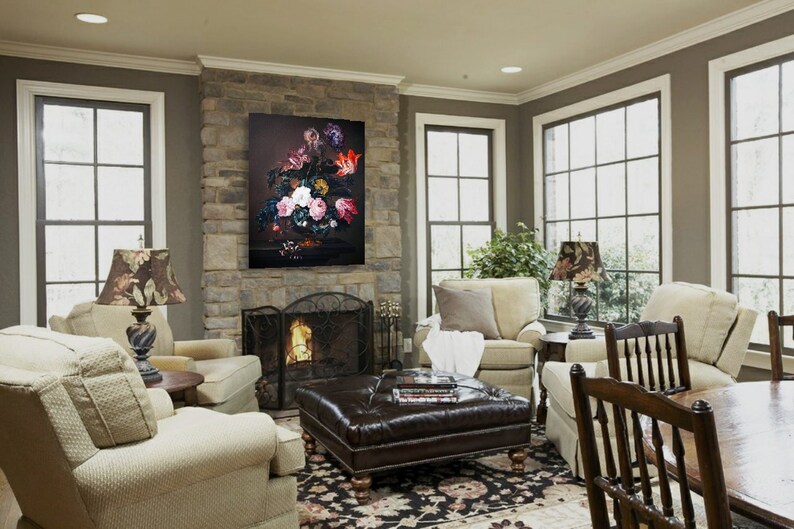 Modern Victorian Wall Art Victorian Wall Decor Floral Wall | Etsy