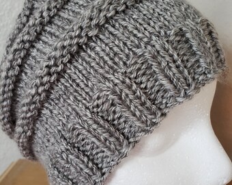 Messy Bun Hat Knitting Pattern