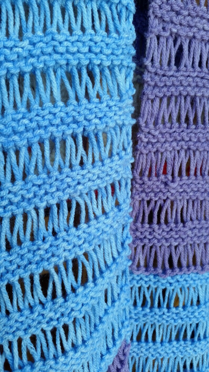 Lacy Scarf Knitting Pattern Etsy