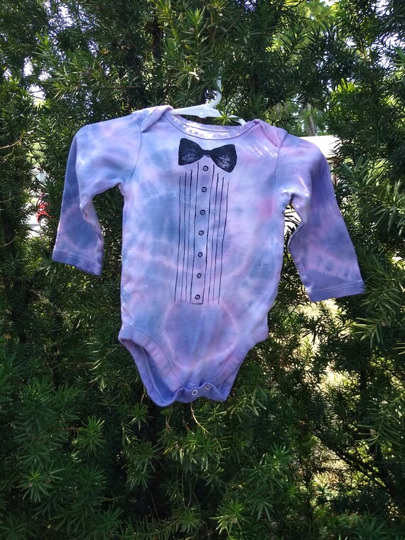 Bow Tie 912 Months Onesies UpCycle Tie Dye Etsy