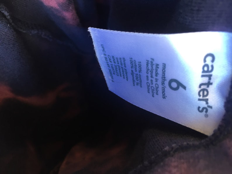 Carter/'s 6 month Footed Pink and Blue pants