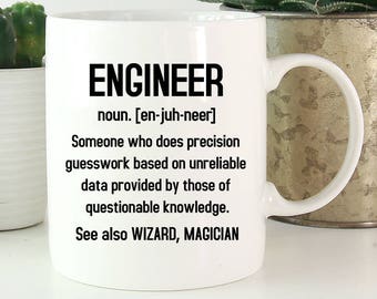 Engineer Mug, Engineer Definition, Engineer Gifts, Gifts For Engineer, Funny Engineer Coffee Mug, Engineering Gifts, Engineering Mug