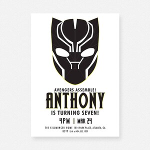 Panthere Avenger Super Heros Noir Anniversaire Party Etsy Panthere Avenger Super Heros Noir Anniversaire Party Etsy