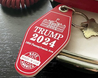 President Trump 2024 Keychain  |  Made in the USA!
