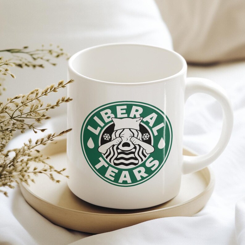 Liberal Tears Coffee Mug | Funny Conservative Gift for Republicans | MAGA | Trump Supporter Gift | Political Humor | 11oz Ceramic image 2
