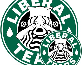 Liberal Tears Magnet & Sticker Set, Political Humor