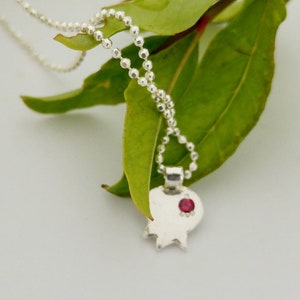 Pomegranate silver necklace, Pomegranate pendant, Judaica jewelry, Everyday Jewelry, New Year gift, Rosh Hashana gift, Rimon necklace,