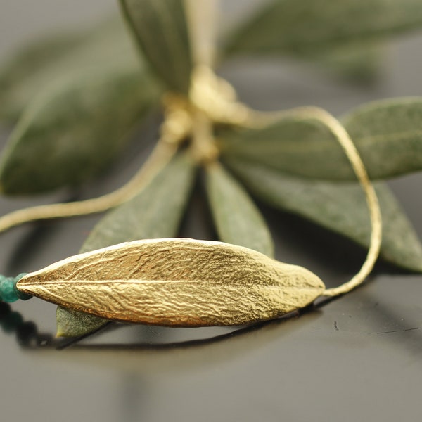 Olive leaf bracelet, Leaf jewelry, Nature leaf jewelry, Jewelry inspired by the olive trees in the Galilee region of the Holy Land