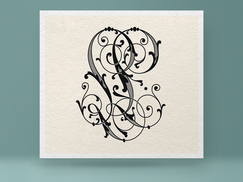Download Digital Wedding Monogram Initials Ll Digital Monogram Ll Svg Templates Invitations Announcements