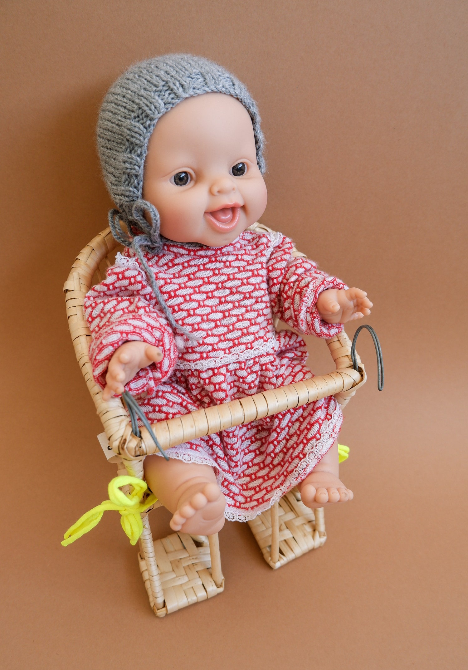 Doll Bike Basket Made of Pasture With Seat Cushion Doll Seat Etsy